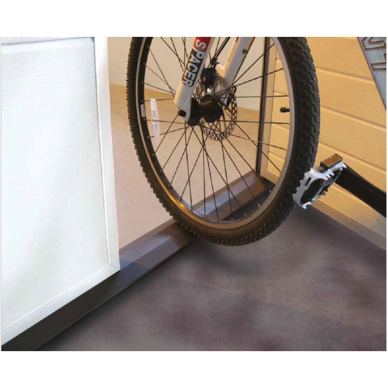 Garagentor Nebeneingang Tür Mittelsicke in Glatt Holz Optik