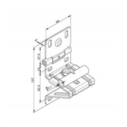 Seitenscharnier Garagentor Scharnier ohne Schrauben